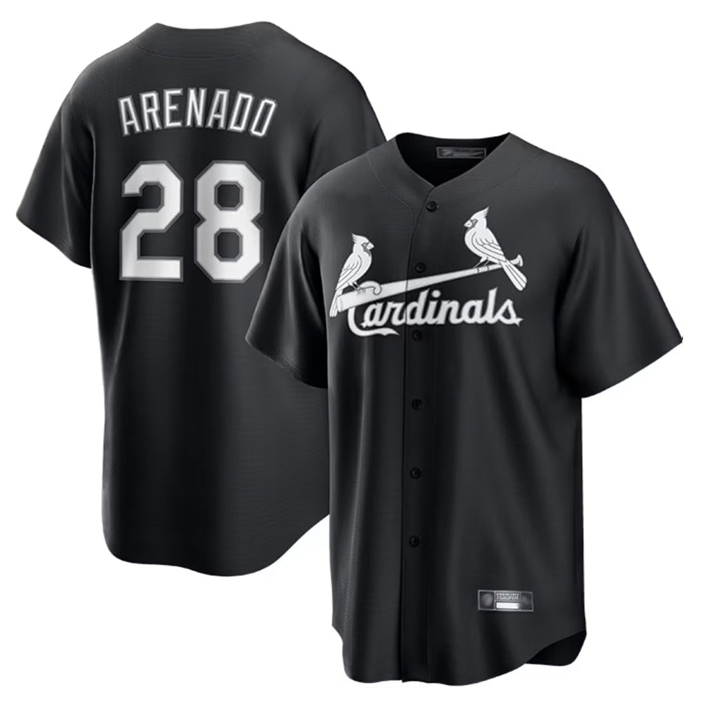 Ndoa St. Louis Cardinals #28 Nolan Arenado Player Black City Connect Home Limited Stitched Jerseys