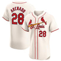 Ndoa St. Louis Cardinals #28 Nolan Arenado Player Cream Home Limited Elite Stitched Jerseys