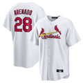 Ndoa St. Louis Cardinals #28 Nolan Arenado Player White Home Game Stitched Jerseys