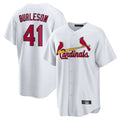 Ndoa St. Louis Cardinals #41 Alec Burlesona Player White Home Game Stitched Jerseys