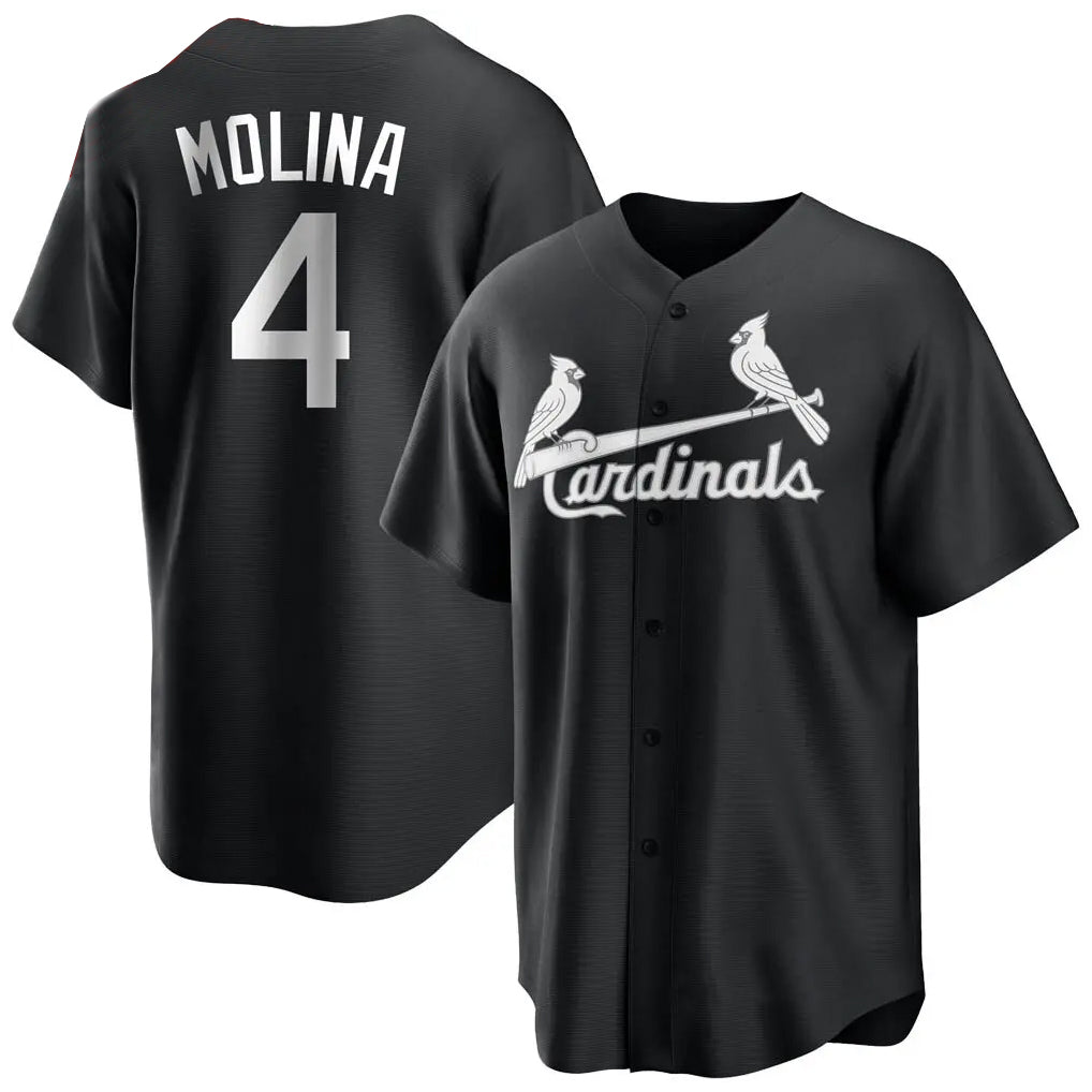 Ndoa St. Louis Cardinals #4 Yadier Molina Player Black City Connect Home Limited Stitched Jerseys