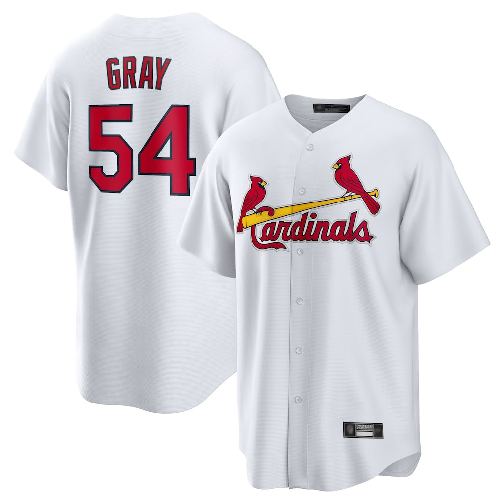 Ndoa St. Louis Cardinals #54 Sonny Gray Player White Home Game Stitched Jerseys