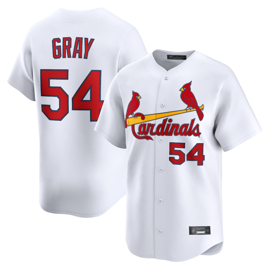 Ndoa St. Louis Cardinals #54 Sonny Gray Player White Home Limited Stitched Jerseys