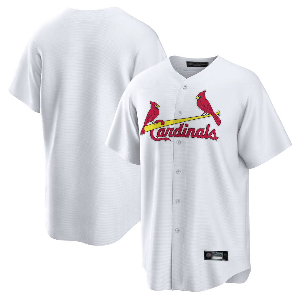 Ndoa St. Louis Cardinals Blank Player White Home Game Stitched Jerseys