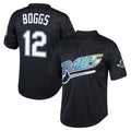 Ndoa TB.Rays #12 Wade Boggs Player Black Mitchell & Ness Cooperstown Collection Mesh Batting Practice Stitched Jerseys