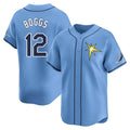 Ndoa TB.Rays #12 Wade Boggs Player Light Blue Home Limited Stitched Jerseys