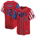 Ndoa TB.Rays #12 Wade Boggs Player Red 2025 Independence Day Vapor Premier Limited Stitched Jerseys