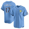 Ndoa TB.Rays #17 Jake Fraley Player Light Blue Home Limited Stitched Jerseys