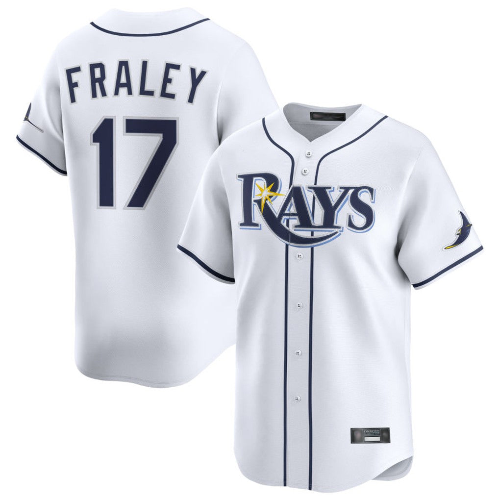 Ndoa TB.Rays #17 Jake Fraley Player White Home Limited Stitched Jerseys