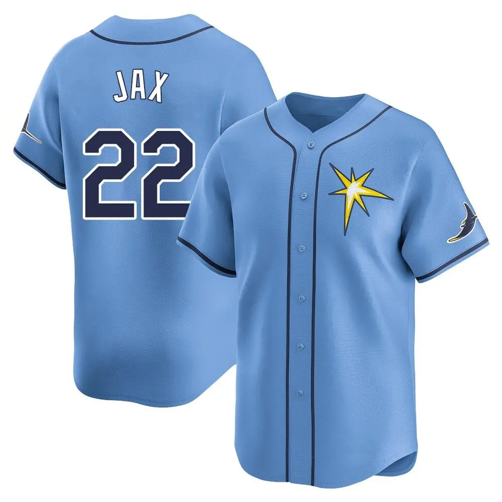Ndoa TB.Rays #22 Griffin Jax Player Light Blue Home Limited Stitched Jerseys