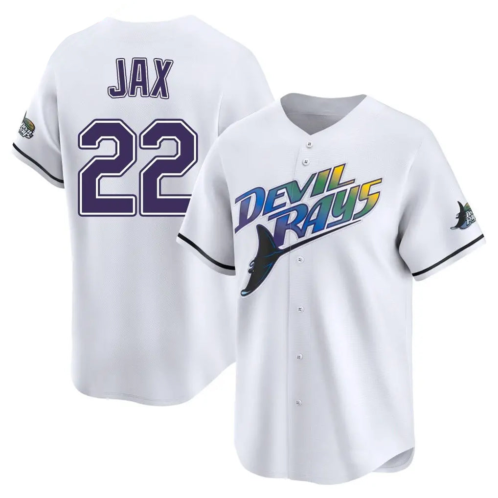 Ndoa TB.Rays #22 Griffin Jax Player White City Connect Home Stitched Jerseys