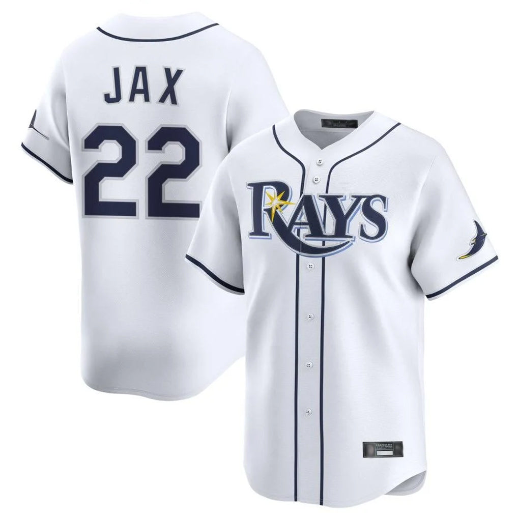Ndoa TB.Rays #22 Griffin Jax Player White Home Limited Stitched Jerseys