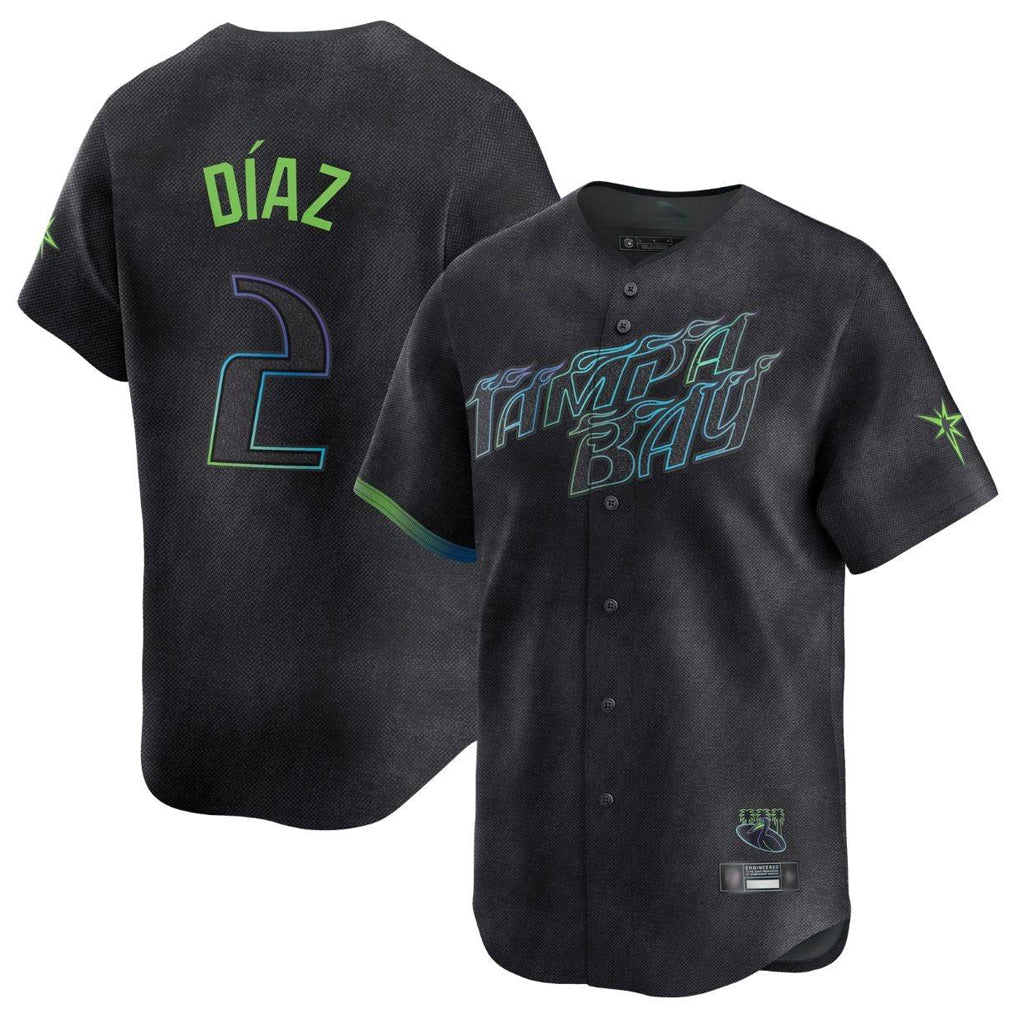 Ndoa TB.Rays #2 Yandy Diaz Player Black City Connect Home Limited Stitched Jerseys