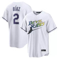 Ndoa TB.Rays #2 Yandy Diaz Player White City Connect Home Stitched Jerseys