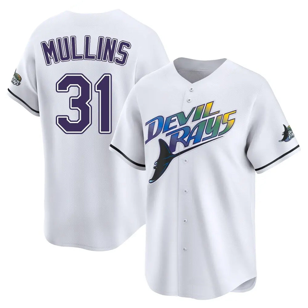 Ndoa TB.Rays #31 Cedric Mullins Player White City Connect Home Stitched Jerseys