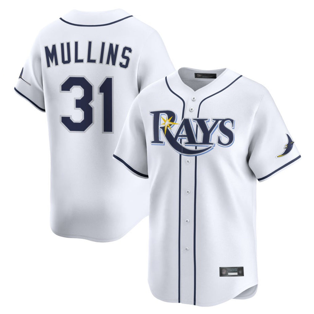 Ndoa TB.Rays #31 Cedric Mullins Player White Home Limited Stitched Jerseys