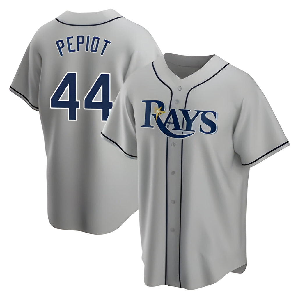 Ndoa TB.Rays #44 Ryan Pepiot Player Gray Home Game Stitched Jerseys
