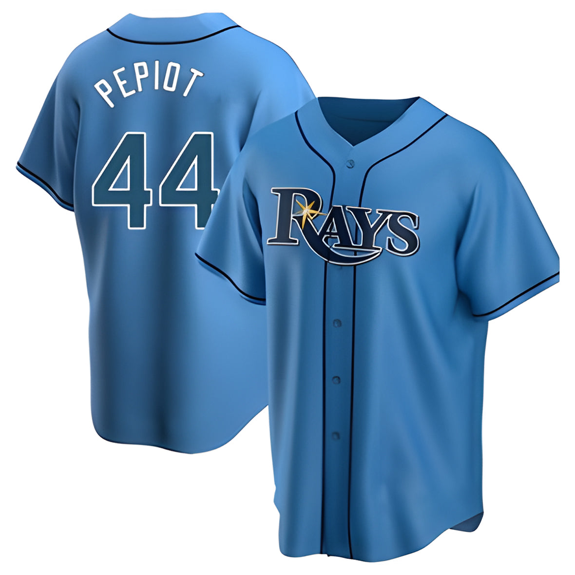 Ndoa TB.Rays #44 Ryan Pepiot Player Light Blue Home Game Stitched Jerseys