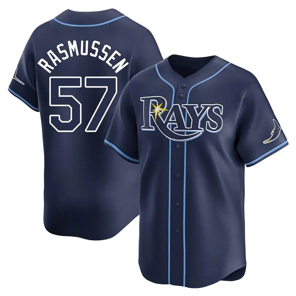 Ndoa TB.Rays #57 Drew Rasmussen Player Navy Home Limited Stitched Jerseys
