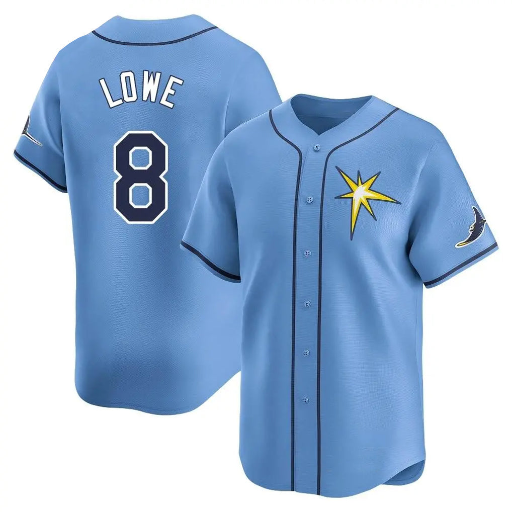 Ndoa TB.Rays #8 Brandon Lowe Player Light Blue Home Limited Stitched Jerseys