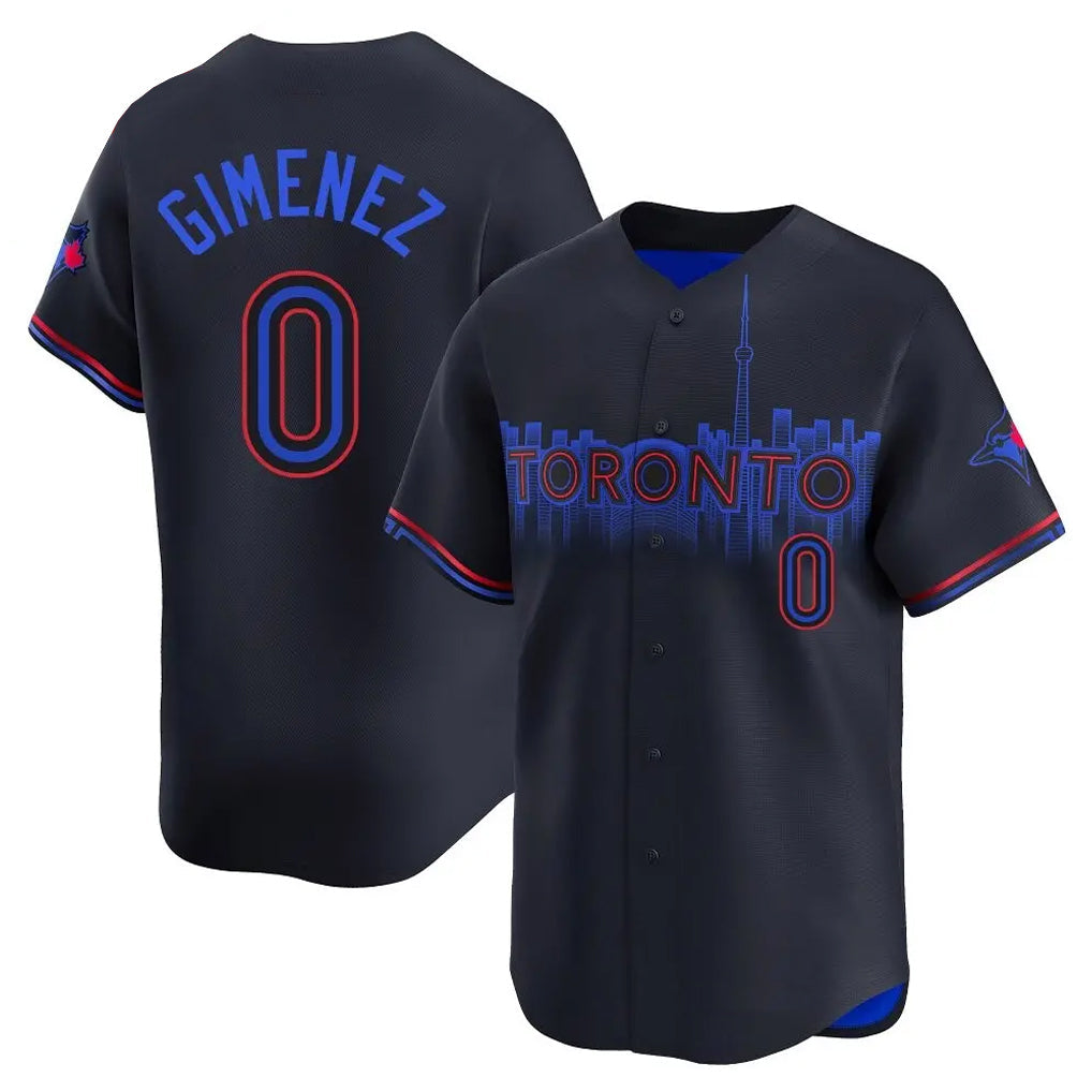 Ndoa T.Blue Jays #0 Andres Gimenez Player Black City Connect Limited Stitched Jerseys