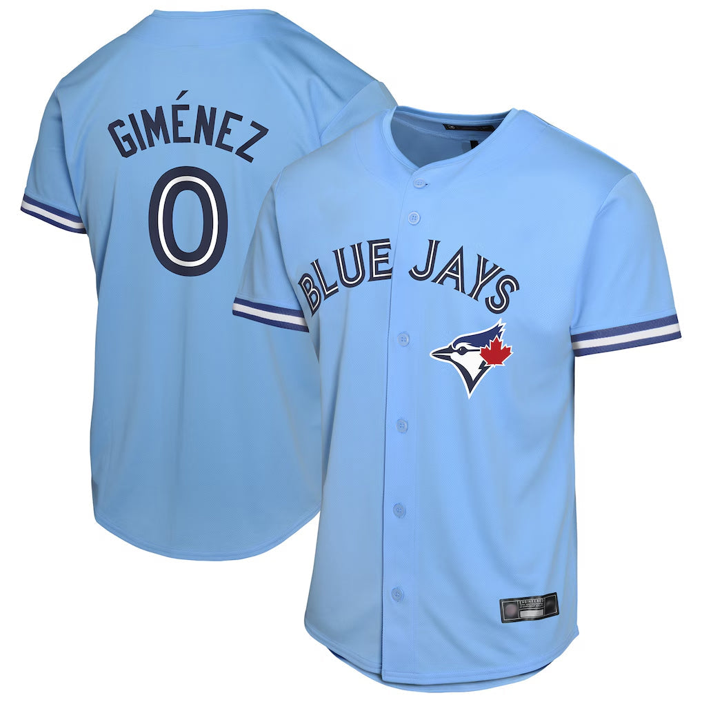 Ndoa T.Blue Jays #0 Andres Gimenez Player Blue Home Game Stitched Jerseys