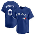Ndoa T.Blue Jays #0 Andres Gimenez Player Royal Home Game Stitched Jerseys