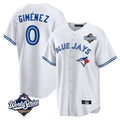 Ndoa T.Blue Jays #0 Andres Gimenez Player White 2025 World Series Game Stitched Jerseys