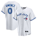 Ndoa T.Blue Jays #0 Andres Gimenez Player White Home Game Stitched Jerseys