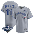 Ndoa T.Blue Jays #11 Bo Bichette Player Gray 2025 World Series Limited Home Stitched Jerseys