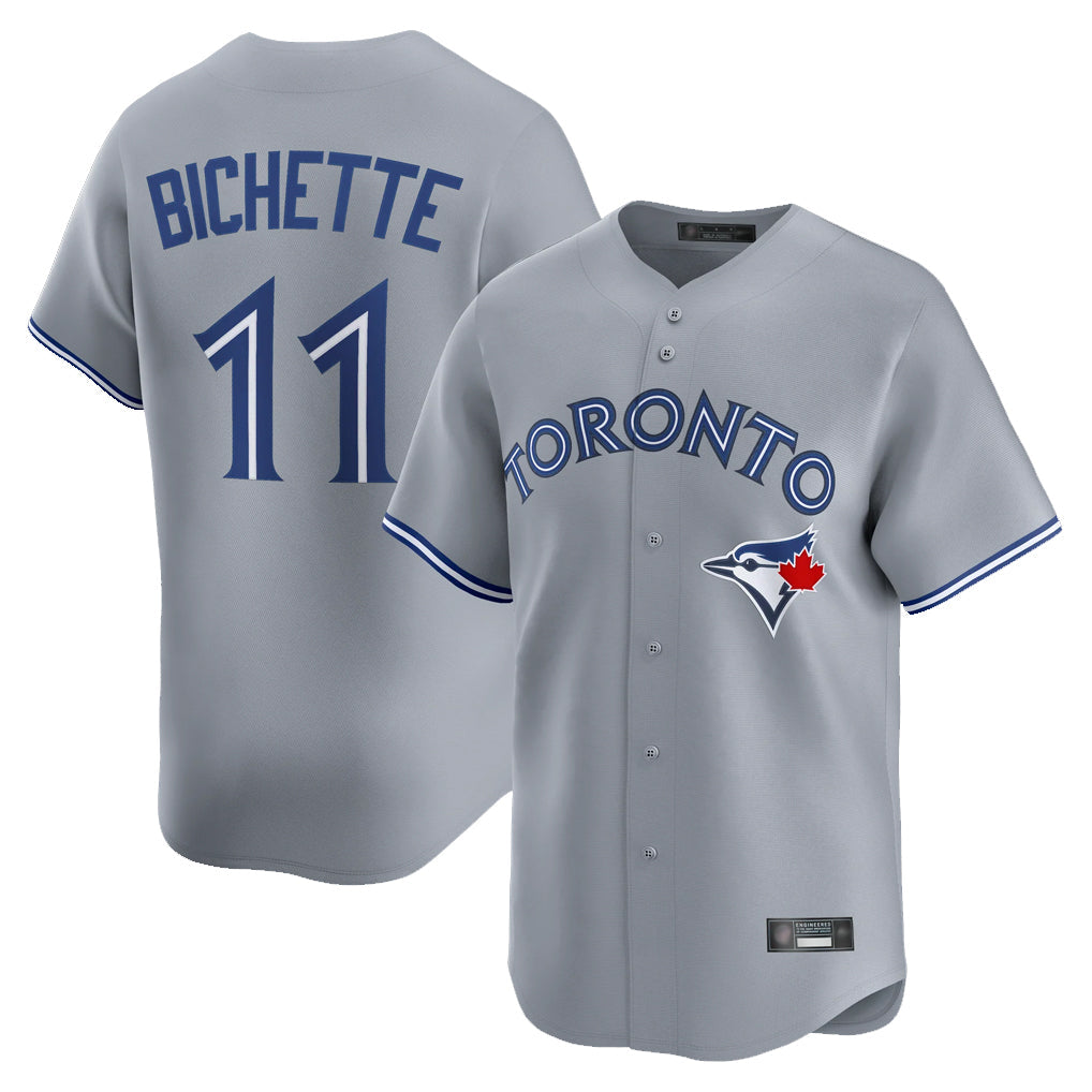 Ndoa T.Blue Jays #11 Bo Bichette Player Gray Home Limited Stitched Jerseys