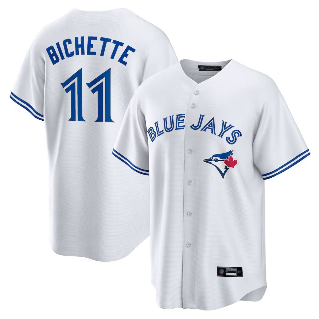 Ndoa T.Blue Jays #11 Bo Bichette Player White Home Limited Stitched Jerseys