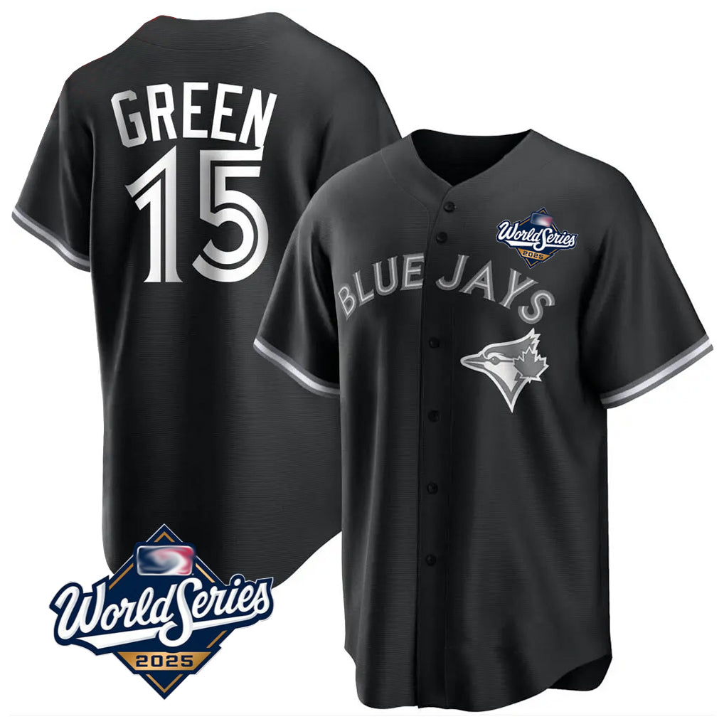 Ndoa T.Blue Jays #15 Chad Green Player Black 2025 World Series City Connect Limited Stitched Jerseys