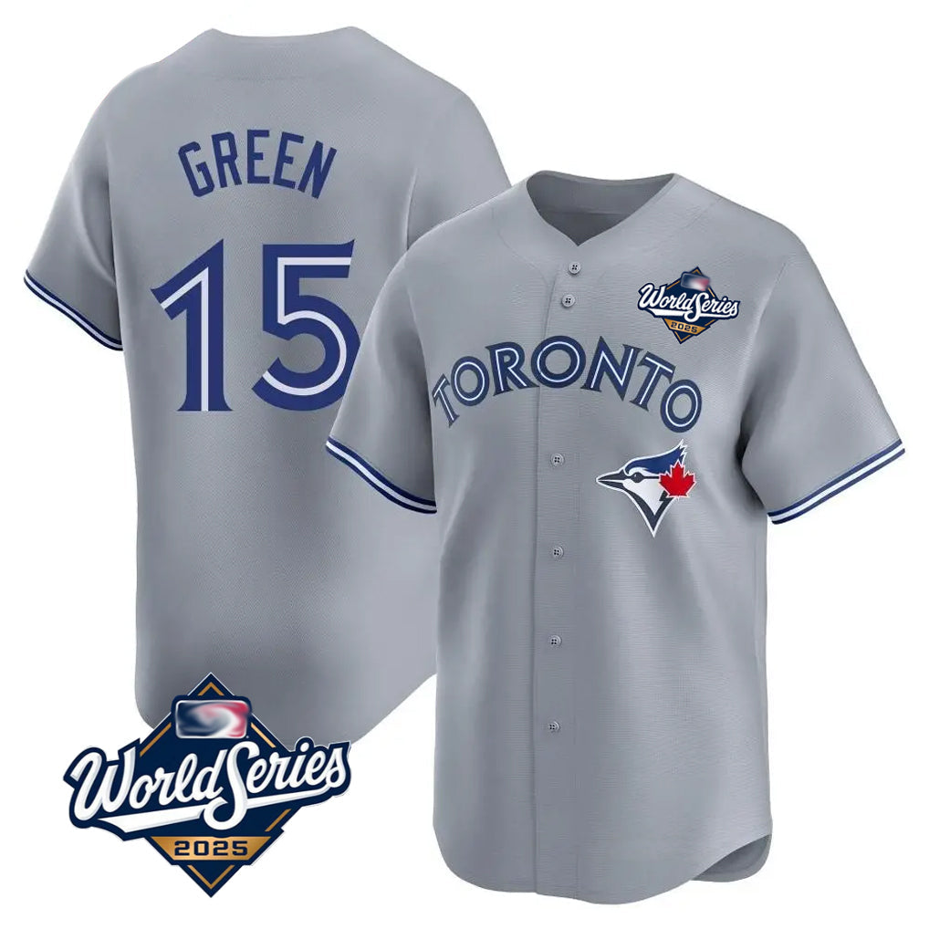 Ndoa T.Blue Jays #15 Chad Green Player Gray 2025 World Series Home Limited Stitched Jerseys