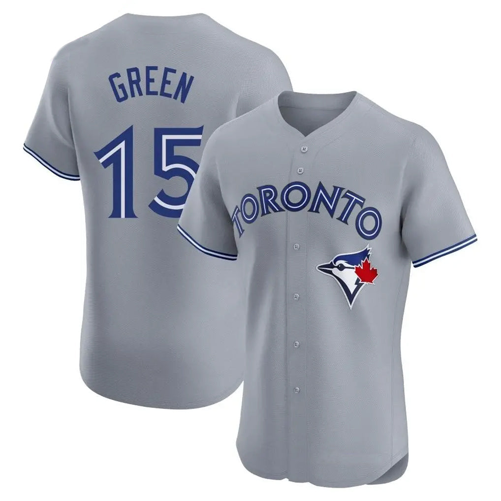 Ndoa T.Blue Jays #15 Chad Green Player Gray Home Elite Limited Stitched Jerseys