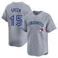 Ndoa T.Blue Jays #15 Chad Green Player Gray Home Game Stitched Jerseys