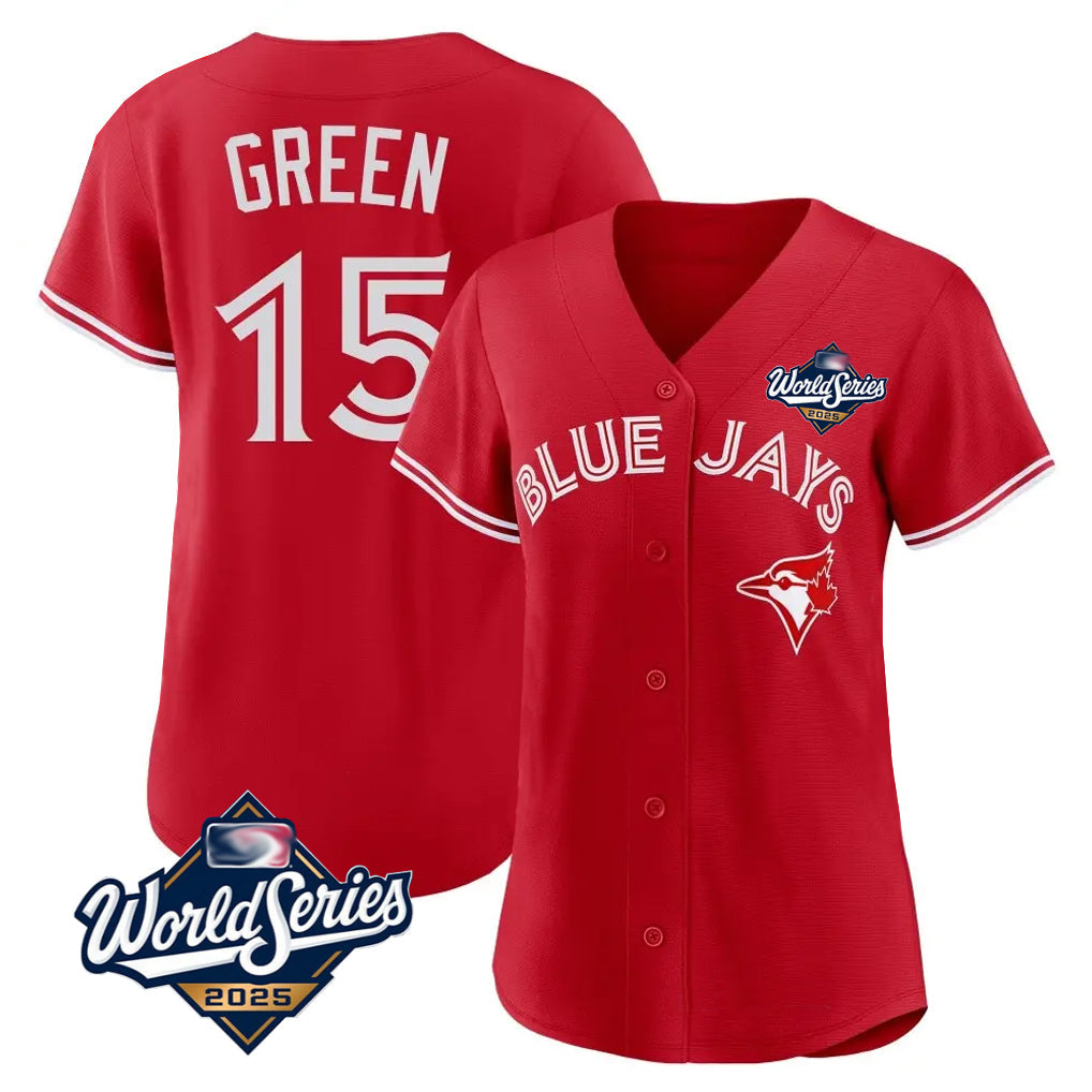 Ndoa T.Blue Jays #15 Chad Green Player Red 2025 World Series Limited Stitched Jerseys