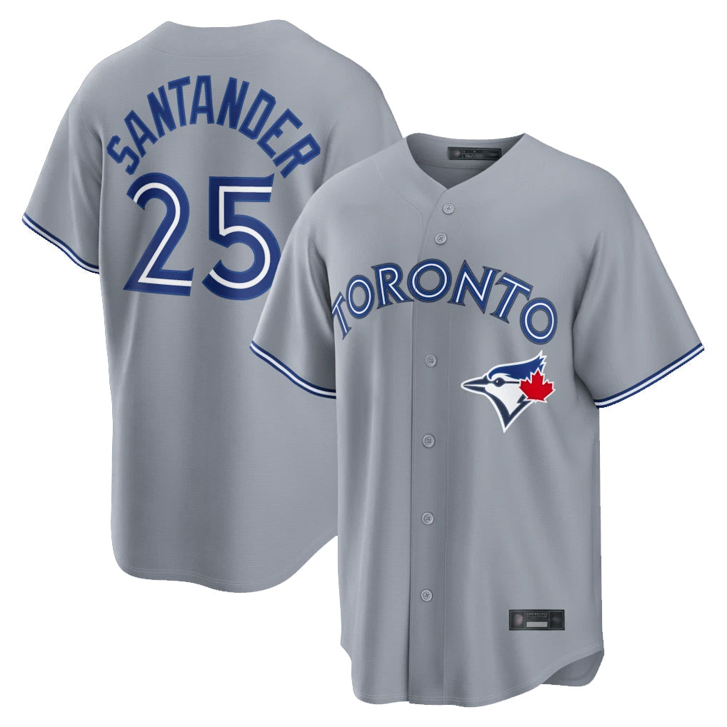 Ndoa T.Blue Jays #25 Anthony Santander Player Gray Home Limited Stitched Jerseys