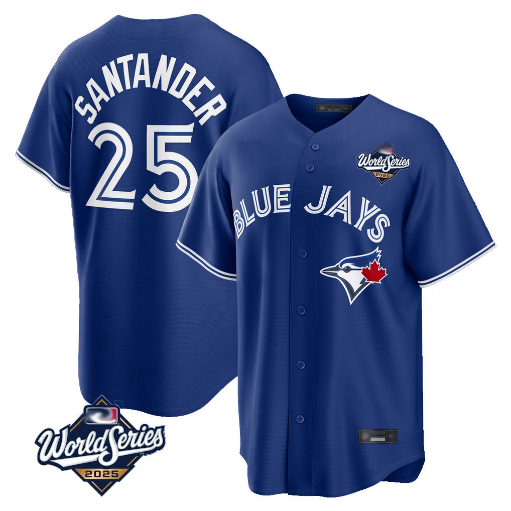 Ndoa T.Blue Jays #25 Anthony Santander Player Navy 2025 World Series Home Limited Stitched Jerseys