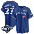 Ndoa T.Blue Jays #27 Vladimir Guerrero Jr Player Blue 2025 World Series Stitched Jersey