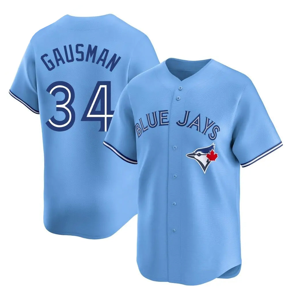Ndoa T.Blue Jays #34 Kevin Gausman Player Blue Home Limited Stitched Jerseys