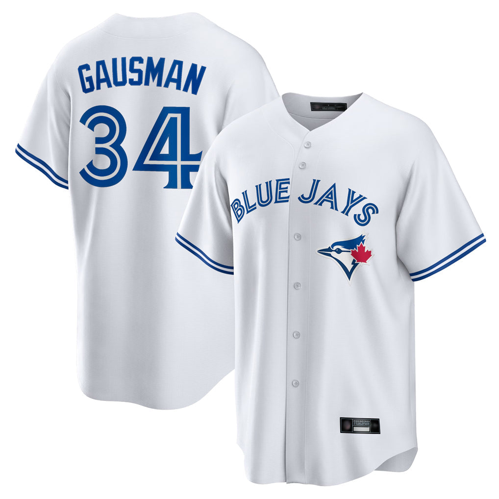 Ndoa T.Blue Jays #34 Kevin Gausman Player White Home Game Stitched Jerseys