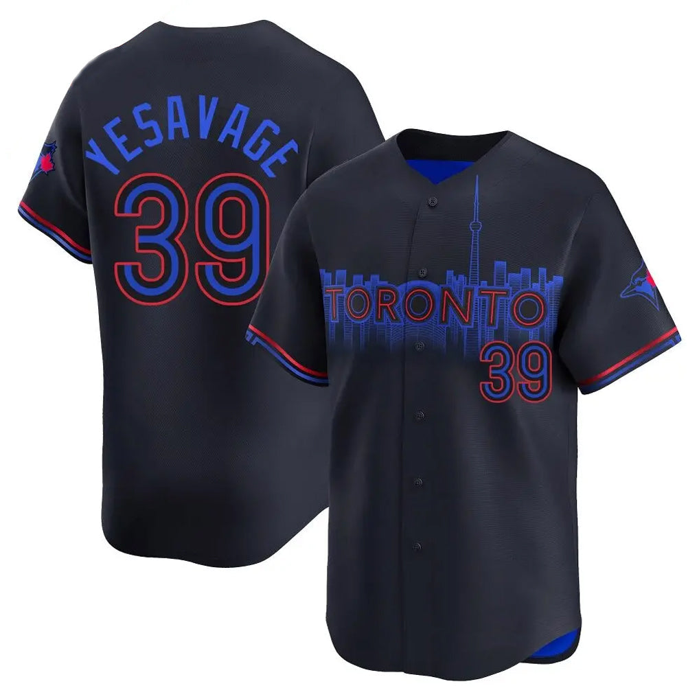 Ndoa T.Blue Jays #39 Trey Yesavage Player Black City Connect Limited Stitched Jerseys