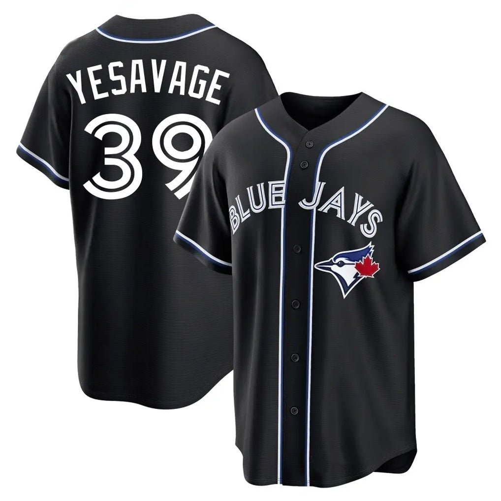 Ndoa T.Blue Jays #39 Trey Yesavage Player Black Home Game Stitched Jerseys