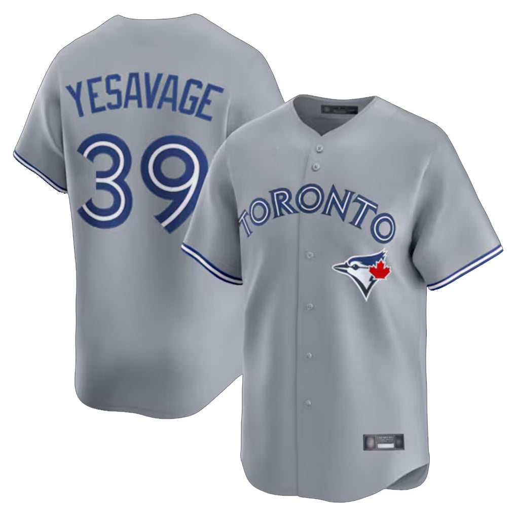 Ndoa T.Blue Jays #39 Trey Yesavage Player Gray Home Limited Stitched Jerseys