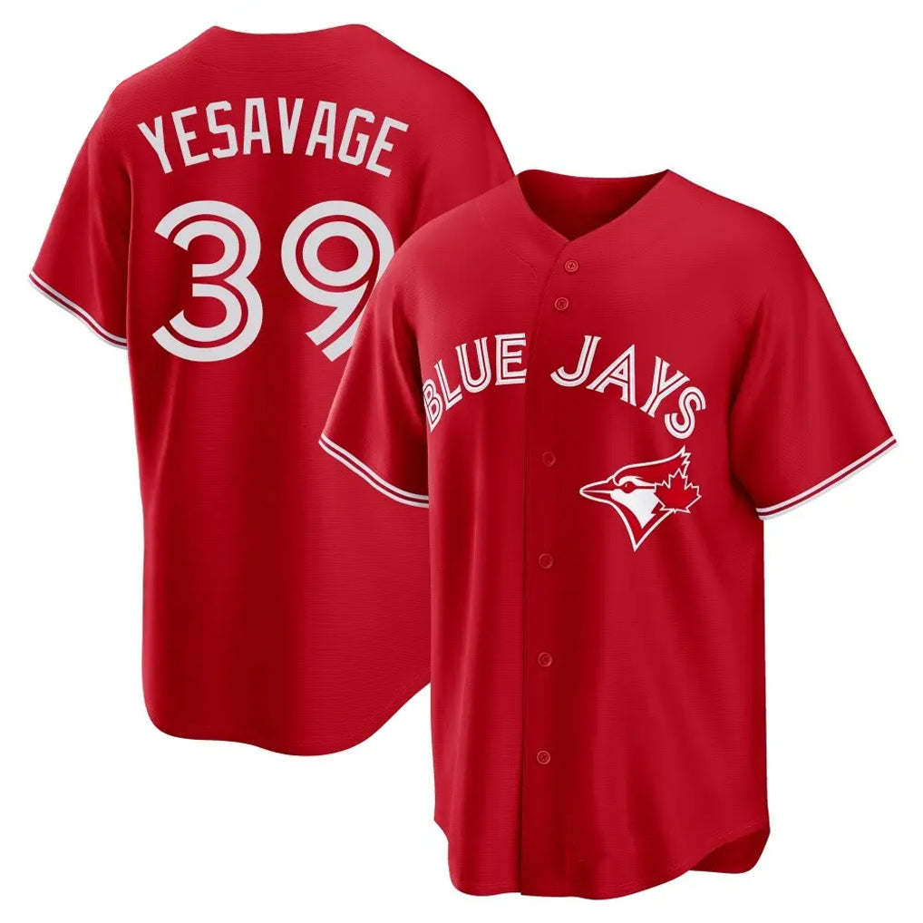 Ndoa T.Blue Jays #39 Trey Yesavage Player Red Home Game Stitched Jerseys