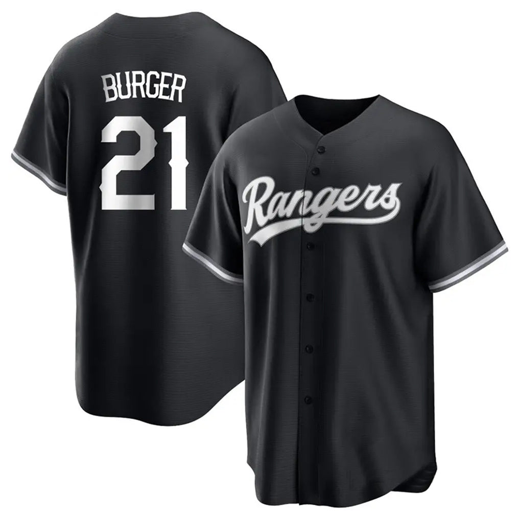 Ndoa T.Rangers #21 Jake Burger Player Black Home Limited Stitched Jerseys