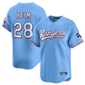 Ndoa T.Rangers #28 Jonah Heim Player Light Blue Home Limited Stitched Jerseys
