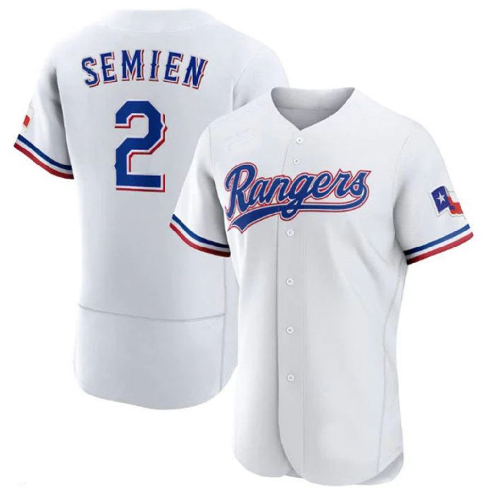 Ndoa T.Rangers #2 Marcus Semien Player Gold Collection Limited White Elite Stitched Jerseys