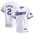 Ndoa T.Rangers #2 Marcus Semien Player White Home Limited Stitched Jerseys